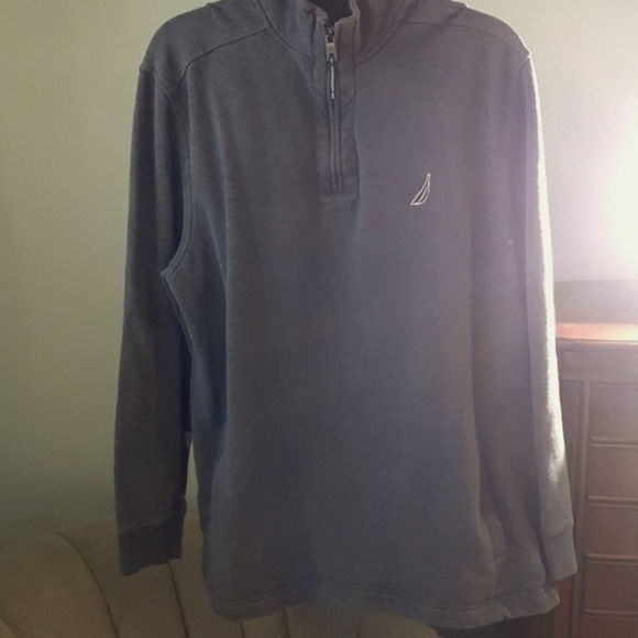 Nautica Gray half zip pull over sweatshirt men's size XXL - Picture 4 of 8